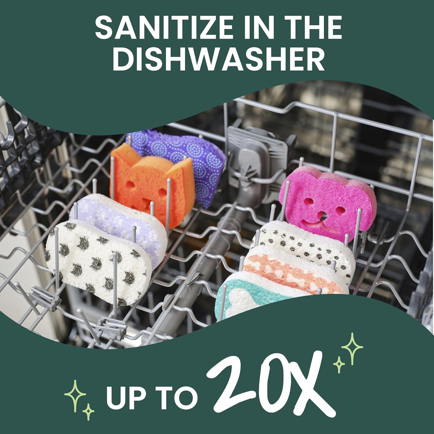 image:imageScotchBrite Cat Pop Up NonScratch Sponges Limited EditionExpands in Water3 Pack