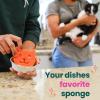 Scotch-Brite Cat Lovers Cleaning Kit, Includes 6 Limited Edition Non-Scratch Sponges and 1 Pet Hair Pickup Extra Sticky Lint Roller, Multi-surface Safe