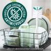 Scotch-Brite Glass and Water Bottle Brush, Long-Lasting, Safe on Glassware, Shaker Bottles, Food Processors, & More, Non-slip handle, Durable, Reusable, Clean in Top Rack of Your Dishwasher