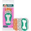 Scotch-Brite Dog Pop Up Non-Scratch Sponges, Limited Edition,Expands in Water,3 Pack