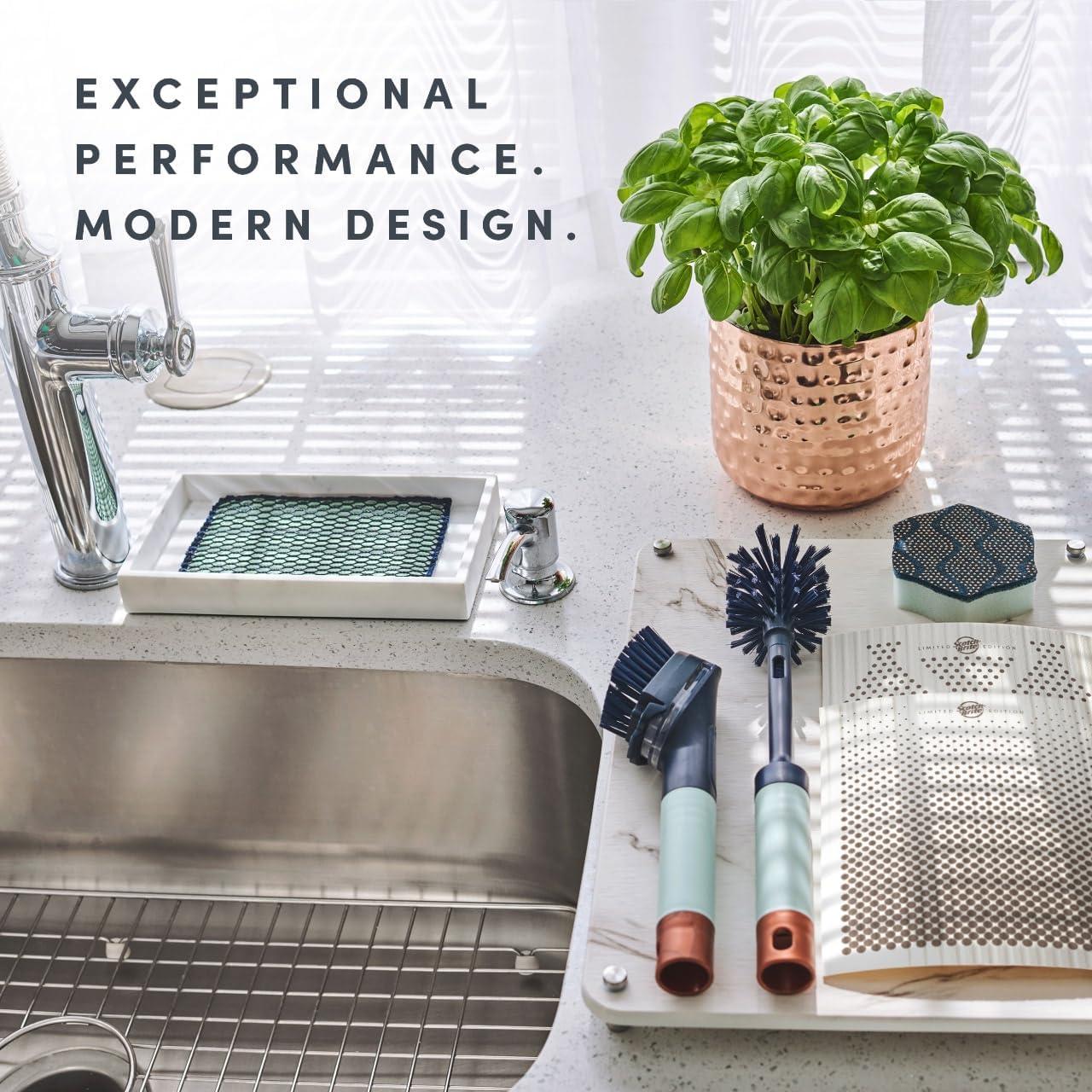 image:imageBrite by ScotchBrite Countertop Collection Bottle Brush Straw Cleaner Brush Dishwand Dish Scrubbers Sponge Dish Cloths