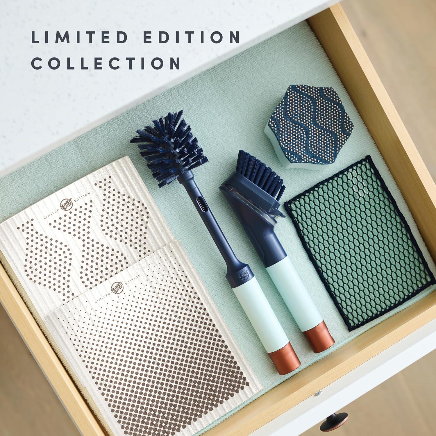 image:imageBrite by ScotchBrite Limited Edition 2in1 Straw and Bottle Brush Set Sleek and Stylish Bottle Cleaner Brush with 360Degree Bristles and Hidden Straw BrushPack of 1