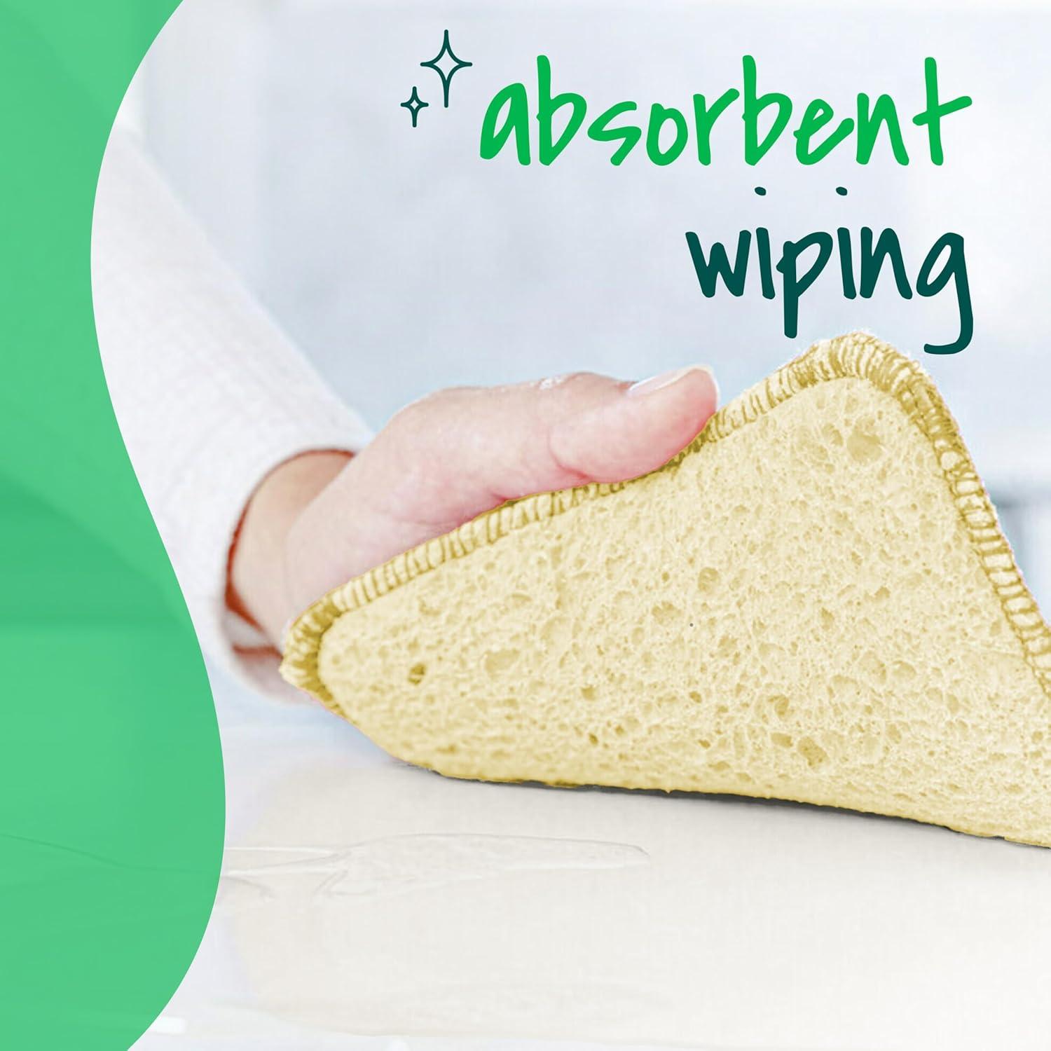 image:imageScotchBrite Dobie Sponge Cloths Scrub amp Wipe NonScratch Absorbent 2 Pack1 Count Pack of 12