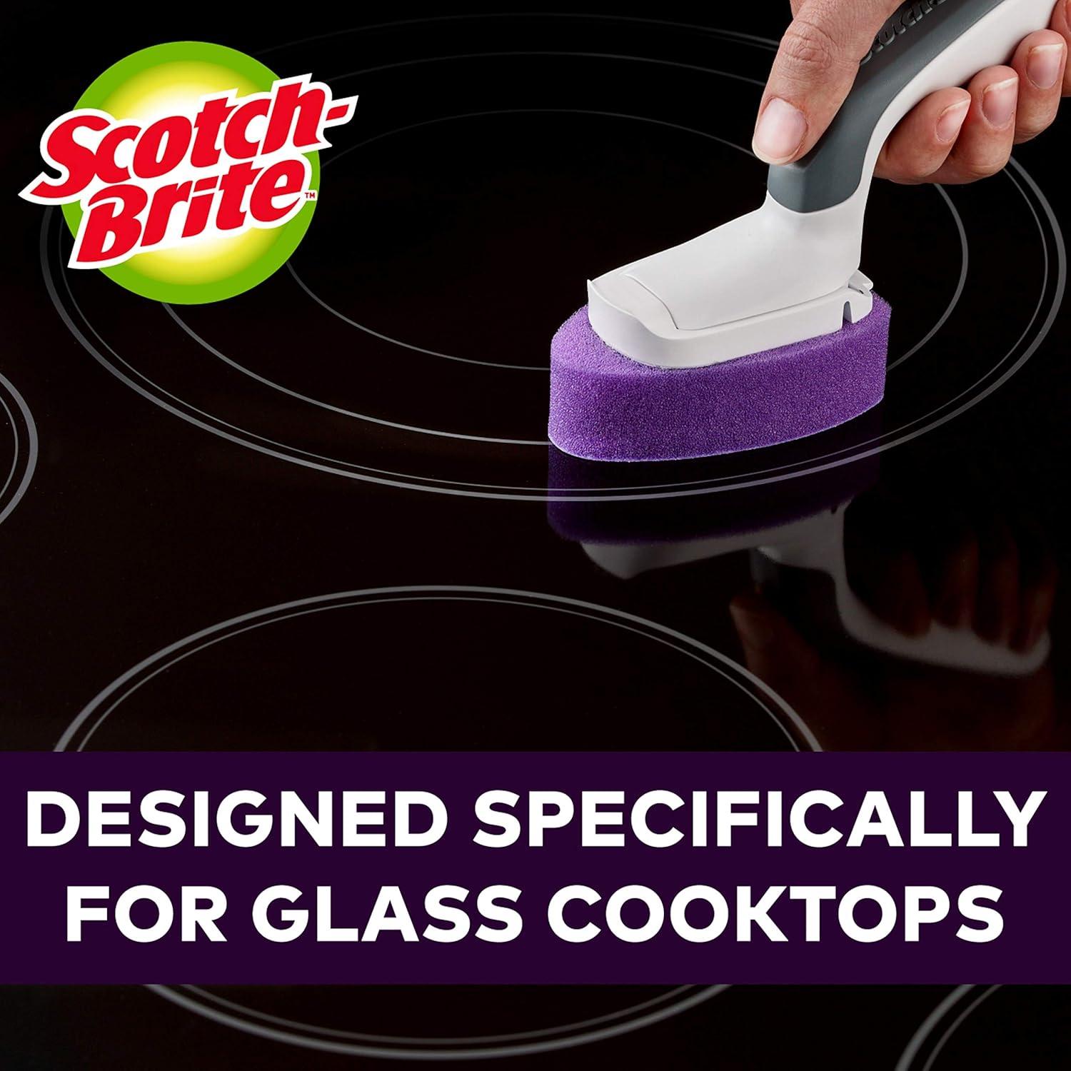 image:imageScotchBrite Glass Cooktop Wand Replacement Heads Cleans with Just Water Tackle BurntOn Messes 2 Replacement Heads Pack of 21 Count Pack of 2