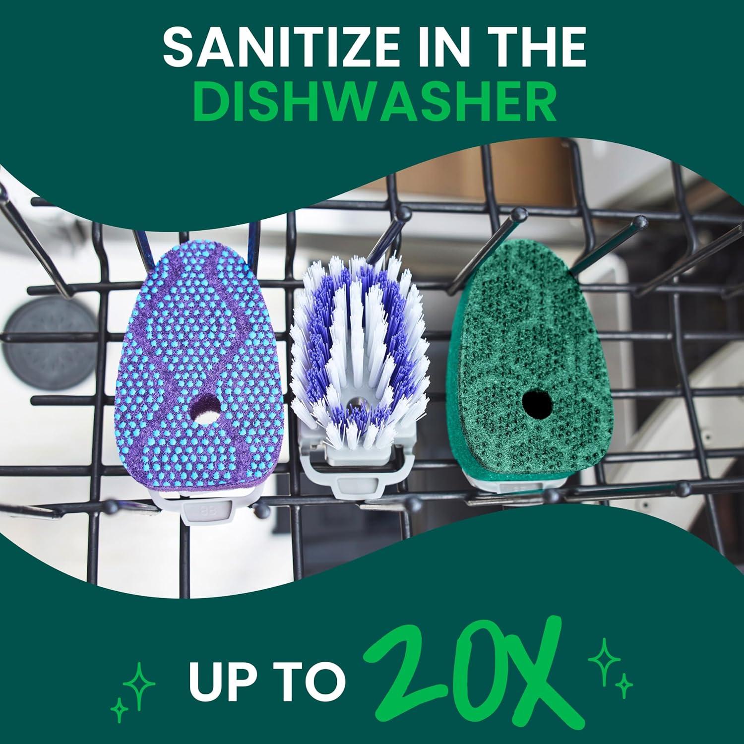 image:imageScotchBrite Heavy Duty Advanced Soap Control Dishwand Control Soap with A Button Keep Your Hands Out of Dirty Water Long Lasting and Reusable Pack of 21 Count Pack of 1