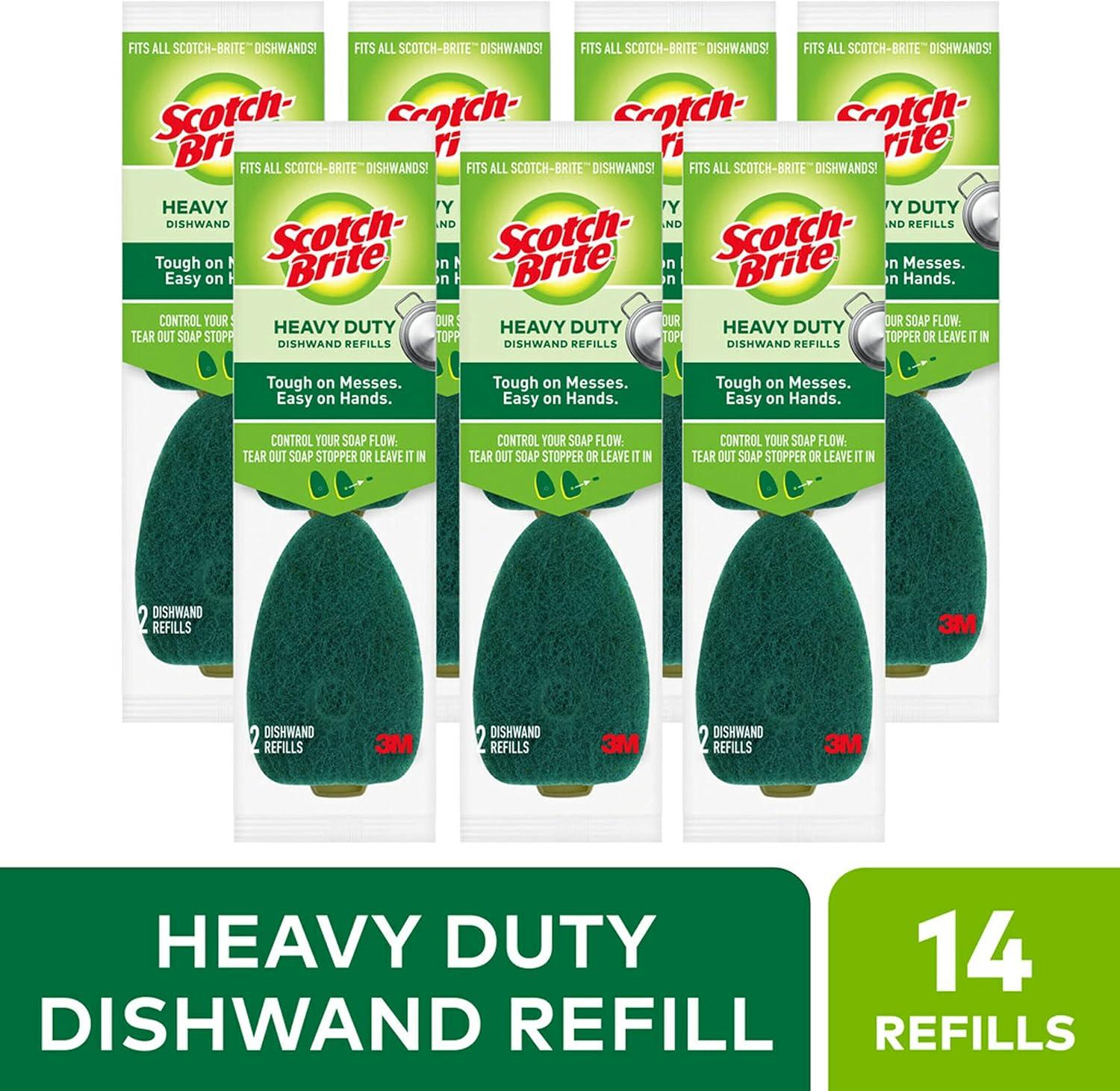 image:imageScotchBrite Heavy Duty Dishwand Refills Keep Your Hands Out of Dirty Water 2 Refills Pack of 2