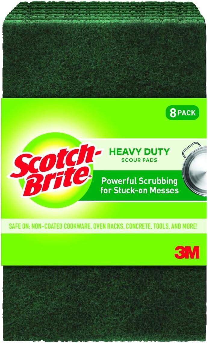 image:imageScotchBrite Heavy Duty Scour Pads Great for The Kitchen Garage and Outdoors 8 Pads Pack of 28 Pads