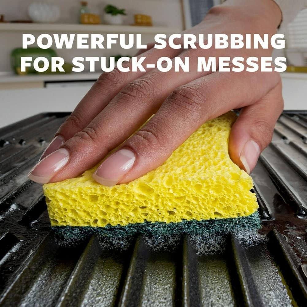 image:imageScotchBrite Heavy Duty Scrub Sponges 12 Scrub Sponges Stands Up to Stuckon Grime Pack of 412 Sponges Pack of 4