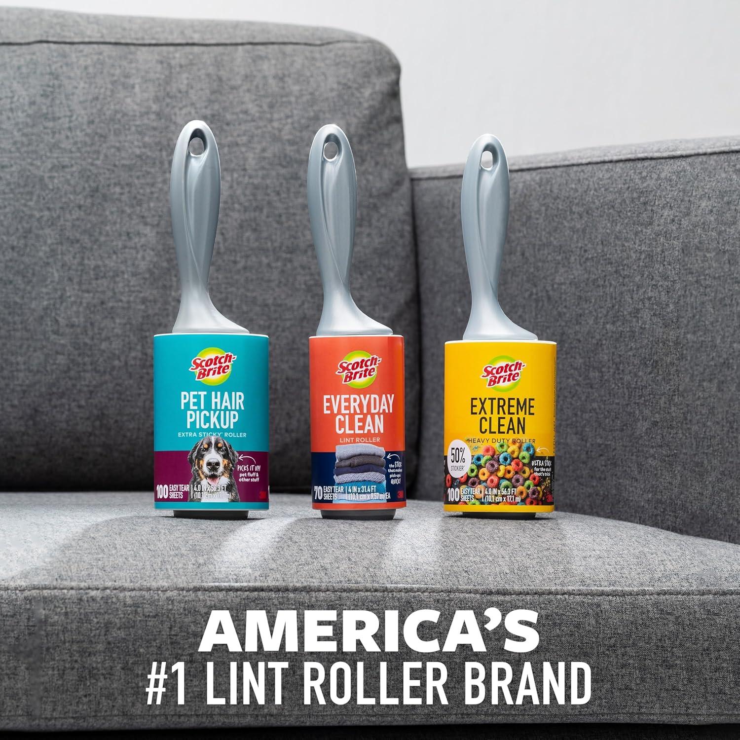 image:imageScotchBrite Lint Roller Works Great On Pet Hair 100 Sheets Pack of 2100 Sheets