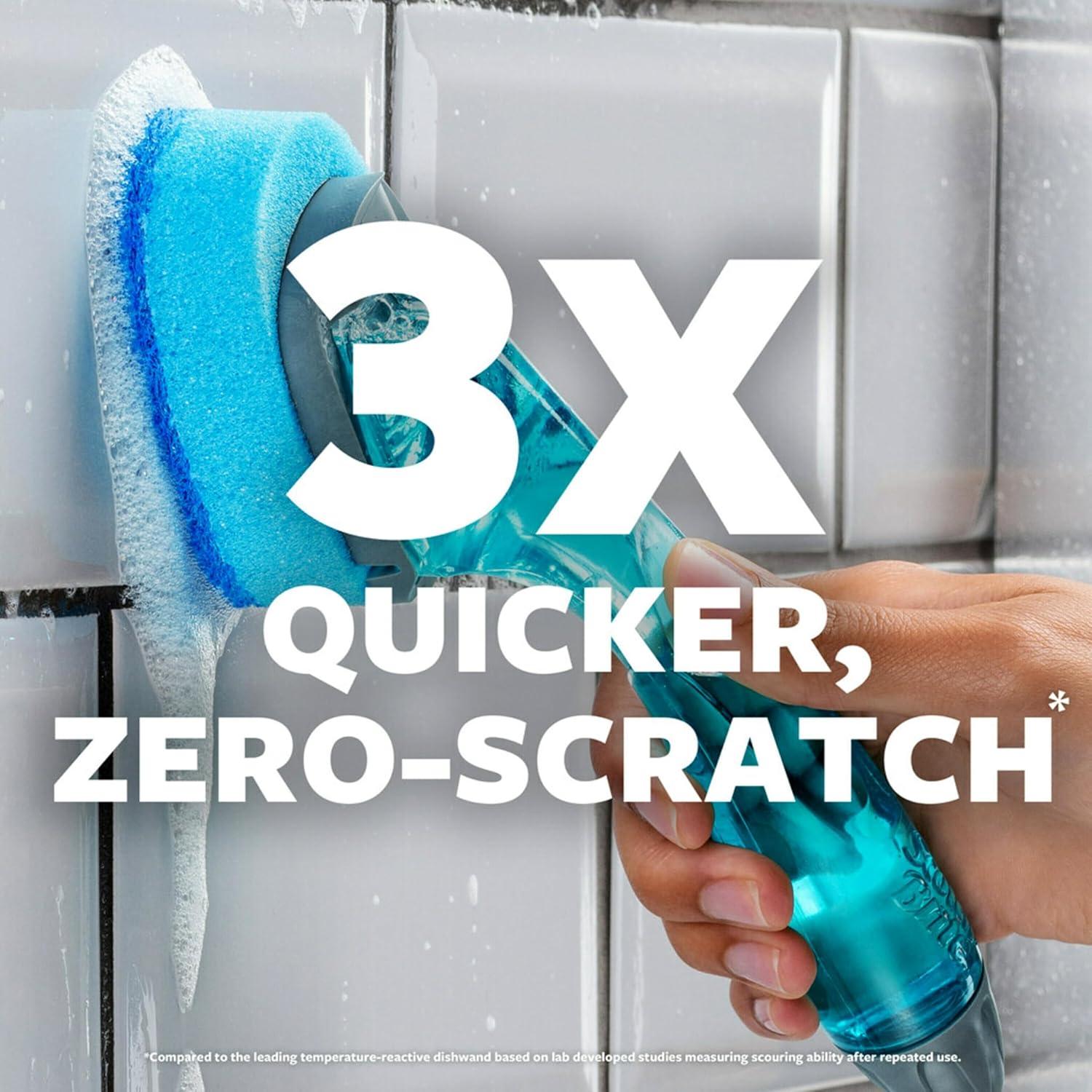 image:imageScotchBrite NonScratch Dishwand Scrubber for Cleaning Kitchen Bathroom and Household NonScratch Dish Scrubber Safe for NonStick Cookware 1 Dishwand Pack of 2