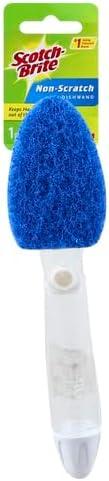 image:imageScotchBrite NonScratch Dishwand Scrubber for Cleaning Kitchen Bathroom and Household NonScratch Dish Scrubber Safe for NonStick Cookware 1 Dishwand Pack of 2