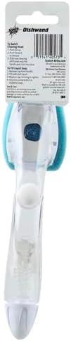 image:imageScotchBrite NonScratch Dishwand Scrubber for Cleaning Kitchen Bathroom and Household NonScratch Dish Scrubber Safe for NonStick Cookware 1 Dishwand Pack of 2