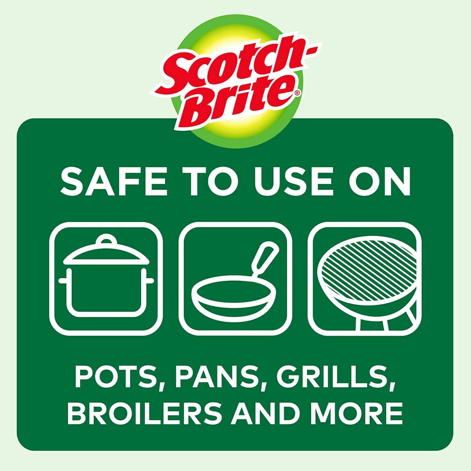 image:imageScotchBrite NonScratch Scrub Sponges 6 Pack and Stainless Steel Scrubbers 3 Pack