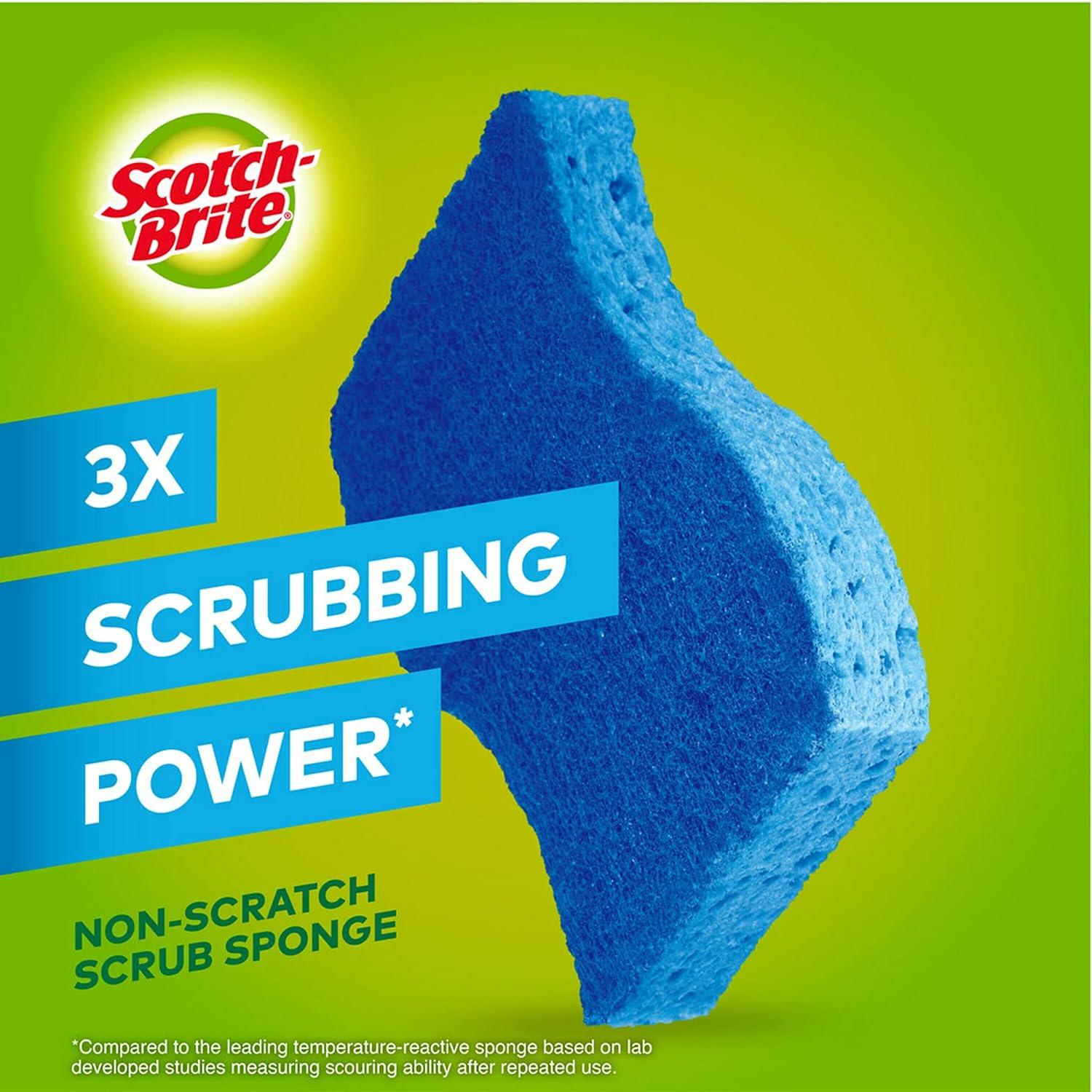 image:imageScotchBrite NonScratch Scrub Sponges 6 Pack and Stainless Steel Scrubbers 3 Pack