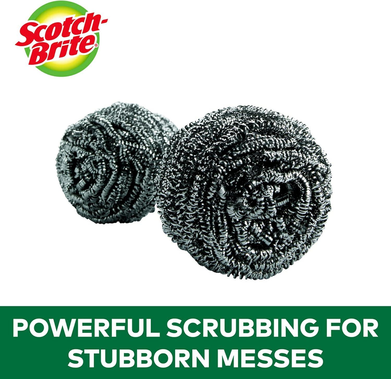 image:imageScotchBrite NonScratch Scrub Sponges 6 Pack and Stainless Steel Scrubbers 3 Pack