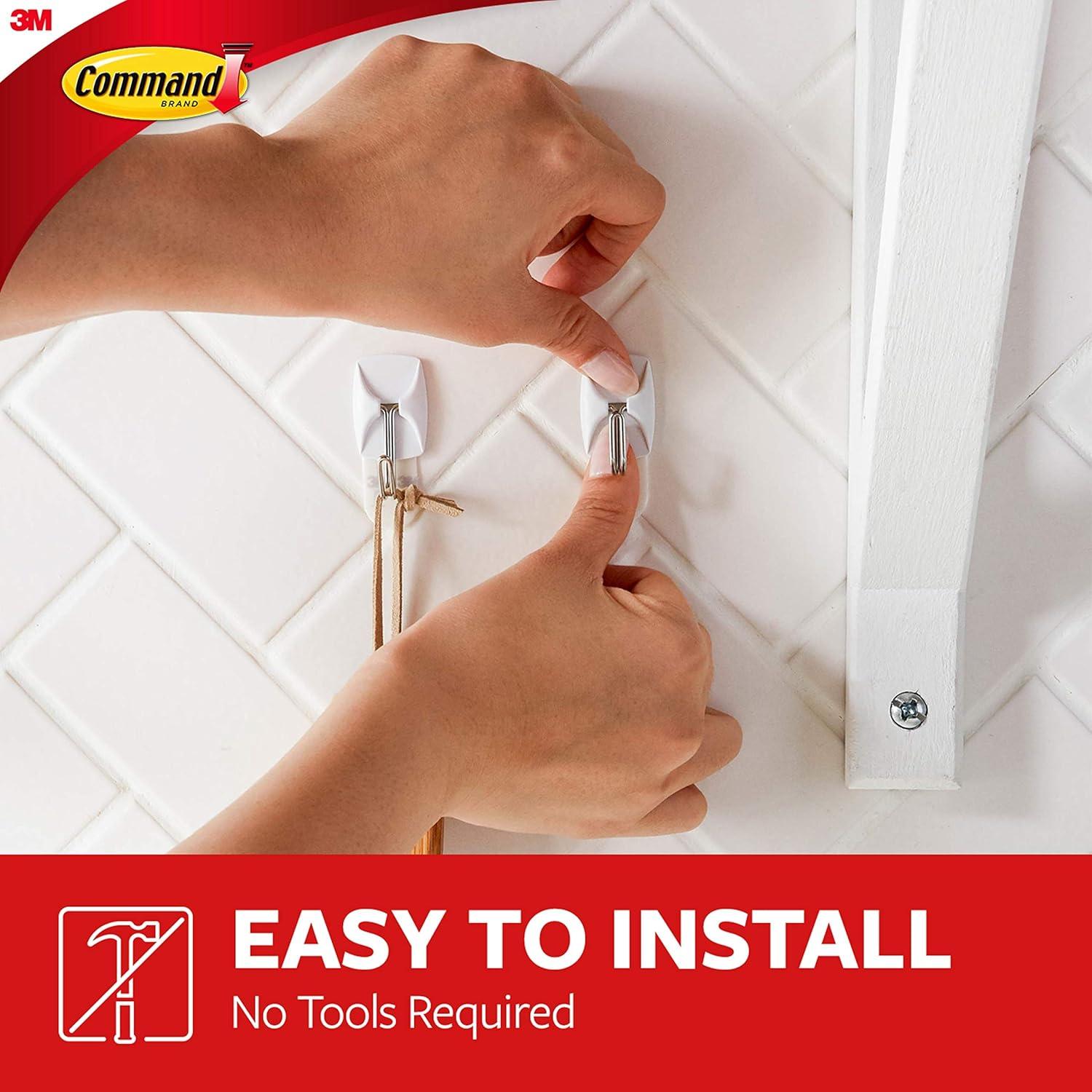 image:imageScotchBrite Pot Pan amp Dish Brush 4 Count Command Small Wire Hooks White 4 Hooks 5 Strips