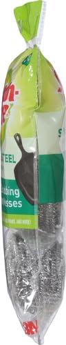 image:imageScotchBrite Stainless Steel Scrubber for Cleaning Kitchen Household and Dishes 3 Scrubbers Pack of 23 Scrubbers Pack of 2
