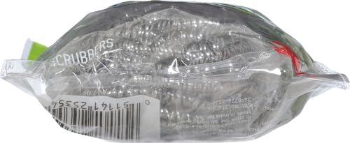 image:imageScotchBrite Stainless Steel Scrubber for Cleaning Kitchen Household and Dishes 3 Scrubbers Pack of 23 Scrubbers Pack of 2