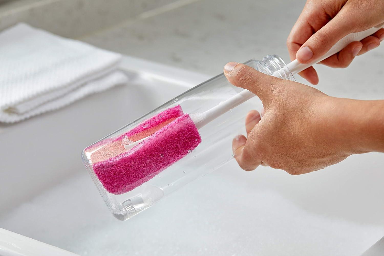 image:imageScotchBrite Water Bottle Scrubber Safe On Glass Plastic and Stainless Steel Pack of 2Bottle Scrubber Pack of 2