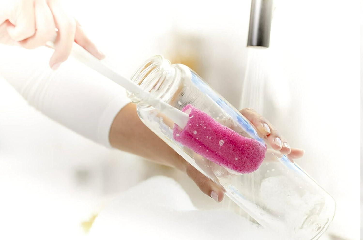 image:imageScotchBrite Water Bottle Scrubber Safe On Glass Plastic and Stainless Steel Pack of 2Bottle Scrubber Pack of 2