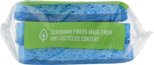 image:imageScotchBrite Zero Scratch Scrub Sponges 3 Kitchen Sponges for Washing Dishes and Cleaning The Kitchen and Bath NonScratch Sponge Safe for NonStick Cookware Pack of 23 Count Pack of 2