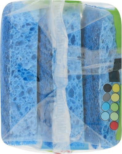 image:imageScotchBrite Zero Scratch Scrub Sponges 3 Kitchen Sponges for Washing Dishes and Cleaning The Kitchen and Bath NonScratch Sponge Safe for NonStick Cookware Pack of 23 Count Pack of 2