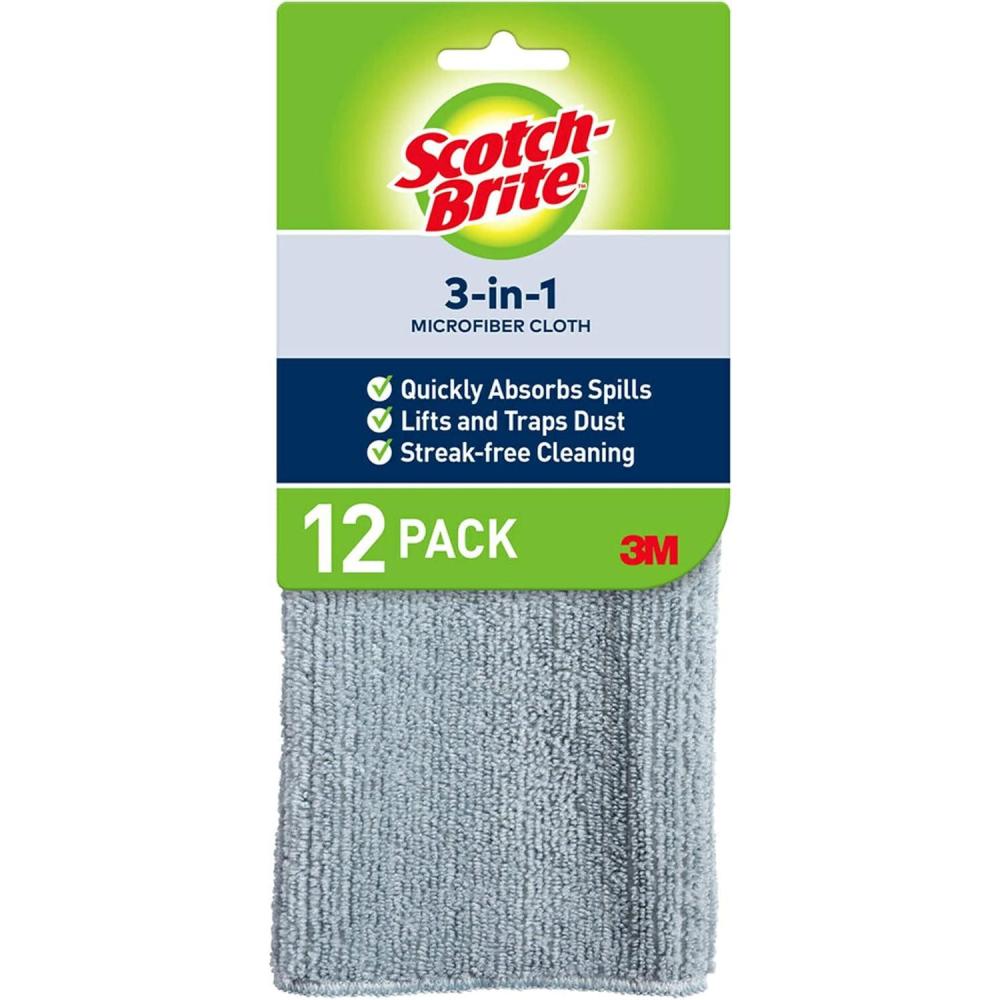 image:imageScotchBrite 3in1 Microfiber Kitchen Cloth Pack of 212 Cloths