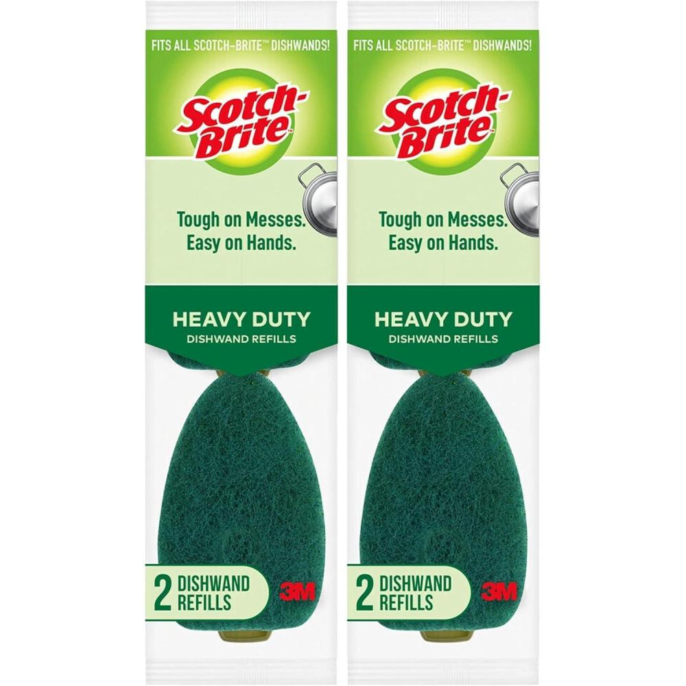 image:imageScotchBrite Heavy Duty Dishwand Refills Keep Your Hands Out of Dirty Water 2 Refills Pack of 2