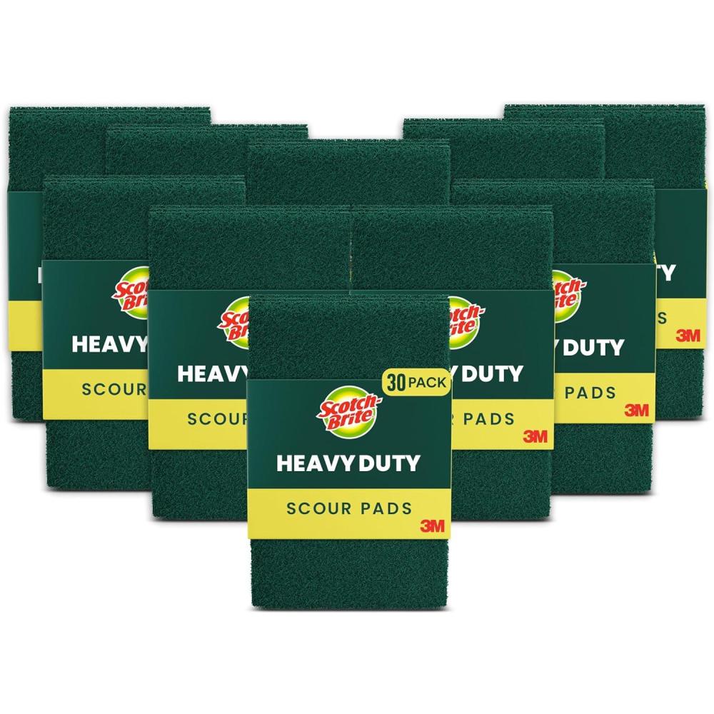image:imageScotchBrite Heavy Duty Scour Pads Great for The Kitchen Garage and Outdoors 8 Pads Pack of 230 Pads