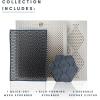 Brite by Scotch-Brite Limited Edition 4-Piece Scrub and Wipe Collection with 1 Rich-Foaming Dish Scrubber, 1 Quick-Dry Mesh Scrubber, and 2 Reusable Sponge Cloths(4 Count (Pack of 1))