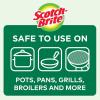 Scotch-Brite Copper Coated Scrubbing Scour Pads, 3 Scouring Scrubber Pads (Pack of 2)
