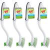 Scotch-Brite Dish Brush, 4 Pack, Green, Plastic Handle & Bristles, Safe for Cookware & More, Reusable, Glass & Water Bottle Brush(Brush + Bottle Brush)