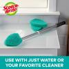Scotch-Brite Extendable Tub & Tile Scrubber Kit, Includes 1 Handle and 3 Non-Scratch Scrubber Pads + Command Broom and Mop Grippers, 2-Grippers, 4-Strips