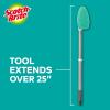Scotch-Brite Extendable Tub & Tile Scrubber Kit, Includes 1 Handle and 3 Non-Scratch Scrubber Pads + Command Broom and Mop Grippers, 2-Grippers, 4-Strips