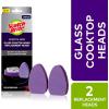 Scotch-Brite Glass Cooktop Wand Replacement Heads, Cleans with Just Water, Tackle Burnt-On Messes, 2 Replacement Heads (Pack of 2)(1 Count (Pack of 2))