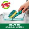 Scotch-Brite Heavy Duty Advanced Soap Control Dishwand, Control Soap with A Button, Keep Your Hands Out of Dirty Water, Long Lasting and Reusable (Pack of 2)(1 Count (Pack of 2))