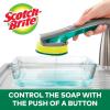 Scotch-Brite Heavy Duty Advanced Soap Control Dishwand, Control Soap with A Button, Keep Your Hands Out of Dirty Water, Long Lasting and Reusable (Pack of 2)(1 Count (Pack of 1))