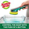 Scotch-Brite Heavy Duty Advanced Soap Control Dishwand, Control Soap with A Button, Keep Your Hands Out of Dirty Water, Long Lasting and Reusable (Pack of 2)(1 Count (Pack of 2))