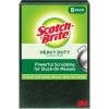 Scotch-Brite Heavy Duty Scour Pads, Great for The Kitchen, Garage and Outdoors, 8 Pads (Pack of 2)(8 Pads (Pack of 4))