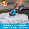 Scotch-Brite Kitchen Brush Kit – Glass and Water Bottle Brush & Advanced Soap Control Dishwand Brush – Scrub Brushes for Cleaning Kitchen and Washing Dishes