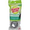 Scotch-Brite Stainless Steel Scrubber for Cleaning Kitchen, Household, and Dishes – 3 Scrubbers (Pack of 2)(3 Scrubbers (Pack of 2))