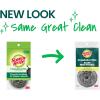 Scotch-Brite Stainless Steel Scrubber for Cleaning Kitchen, Household, and Dishes – 3 Scrubbers (Pack of 2)(48 Scrubbers)