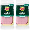 Scotch-Brite Dobie Sponge Cloths | Scrub & Wipe | Non-Scratch | Absorbent | 2 Pack(1 Count (Pack of 2))