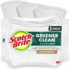 Scotch-Brite Greener Clean Non-Scratch Scrub Sponge, Sponge for Washing Dishes, Cleaning Kitchen, Superior Performance and Made with Sustainable Materials, Dishwasher Safe, 3 Scrub Sponges (Pack of 2)(3 Scrub Sponges)