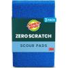 Scotch-Brite Non-Scratch Scour Pads, Scouring Pads for Kitchen and Dish Cleaning, 3 Pads (Pack of 2)(3 Pads)