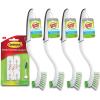 Scotch-Brite Pot Pan & Dish Brush (4 Count) + Command Small Wire Hooks, White (4 Hooks, 5 Strips)