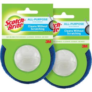 Scotch-Brite Dobie Scrubber Great for Non-Stick Cookware (Pack of 2)(2 Count)