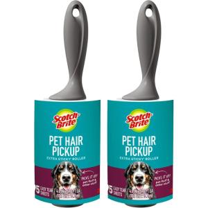Scotch-Brite Lint Roller, 95 Sheets | Extra Sticky | Pet Hair | Pack of 2(95 Sheets (Pack of 2))