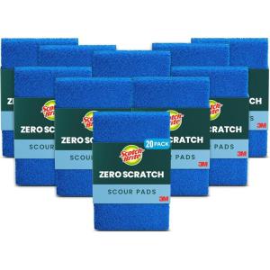 Scotch-Brite Non-Scratch Scour Pads, Scouring Pads for Kitchen and Dish Cleaning, 3 Pads (Pack of 2)(20 Pads)