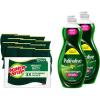 Scotch-Brite Heavy Duty Scrub Sponges with Palmolive Original Green Dish Soap